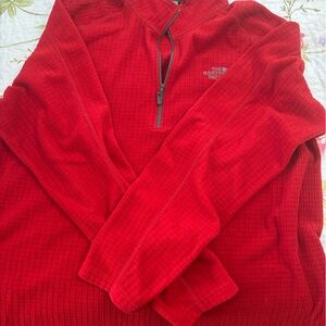 The North Face Men's Red Zip-Up Sweater